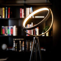 GLOWCIRVIA – Μοντέρνο επιδαπέδιο φωτιστικό με δακτύλιο για μαγευτική βραδινή λάμψη