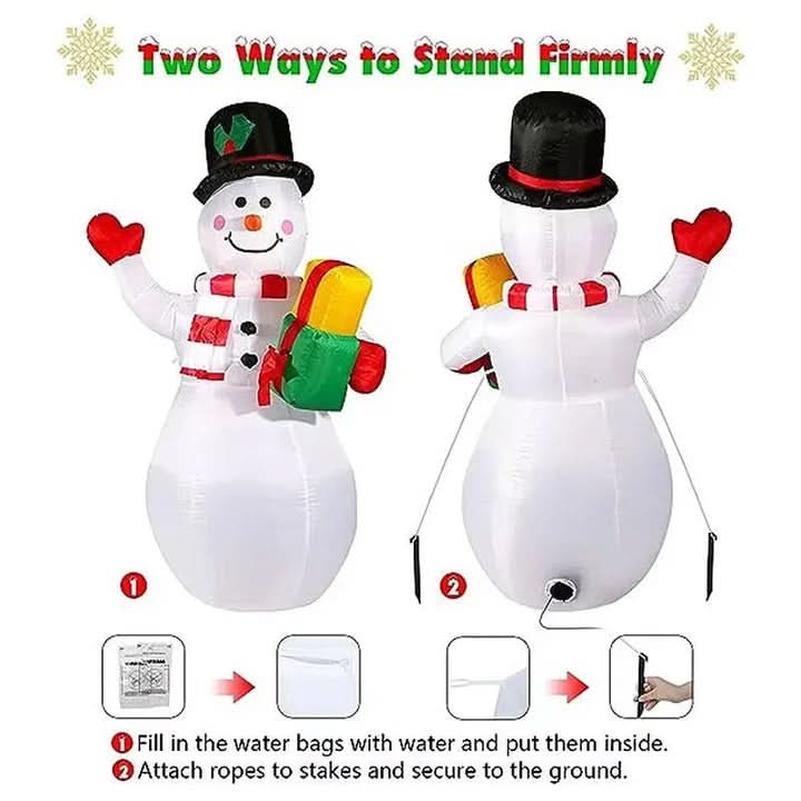 FROSTELIXA – Light-Up Inflatable Snowman for Magical Christmas Displays