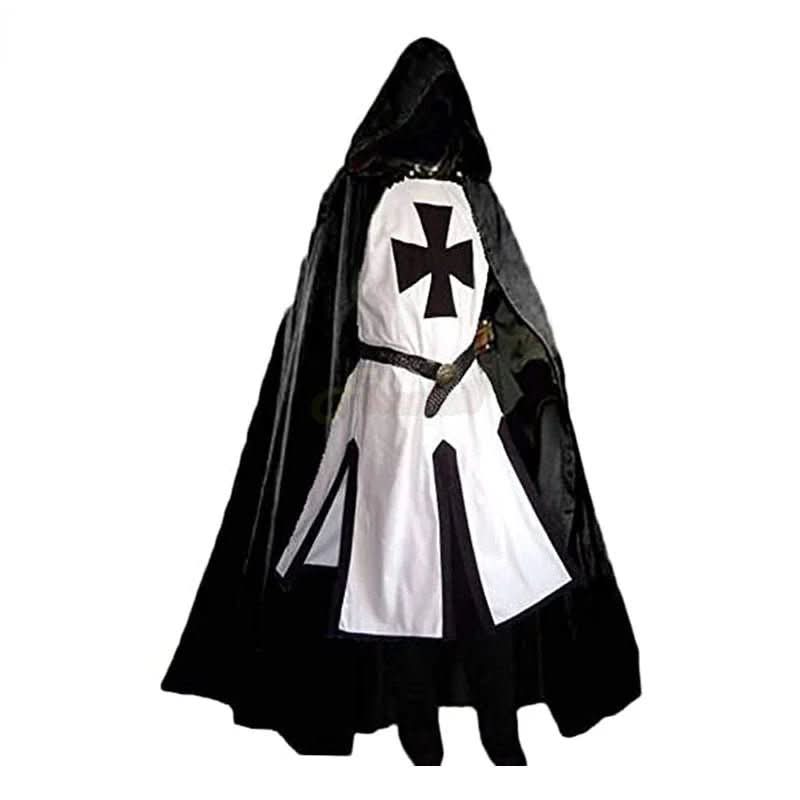 Authentic Medieval Knight Costume with Cloak - TEMPLARIA Adult Knight Halloween Costume 4