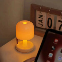 SOLENZARIA – Mini lámpara de mesa LED de atardecer para crear un ambiente cálido en el dormitorio
