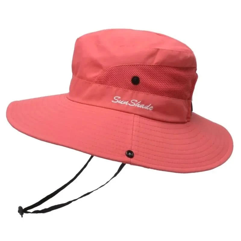 Breathable Summer Sun Hat for Women - Foldable Beach Hat with Ponytail Hole 10