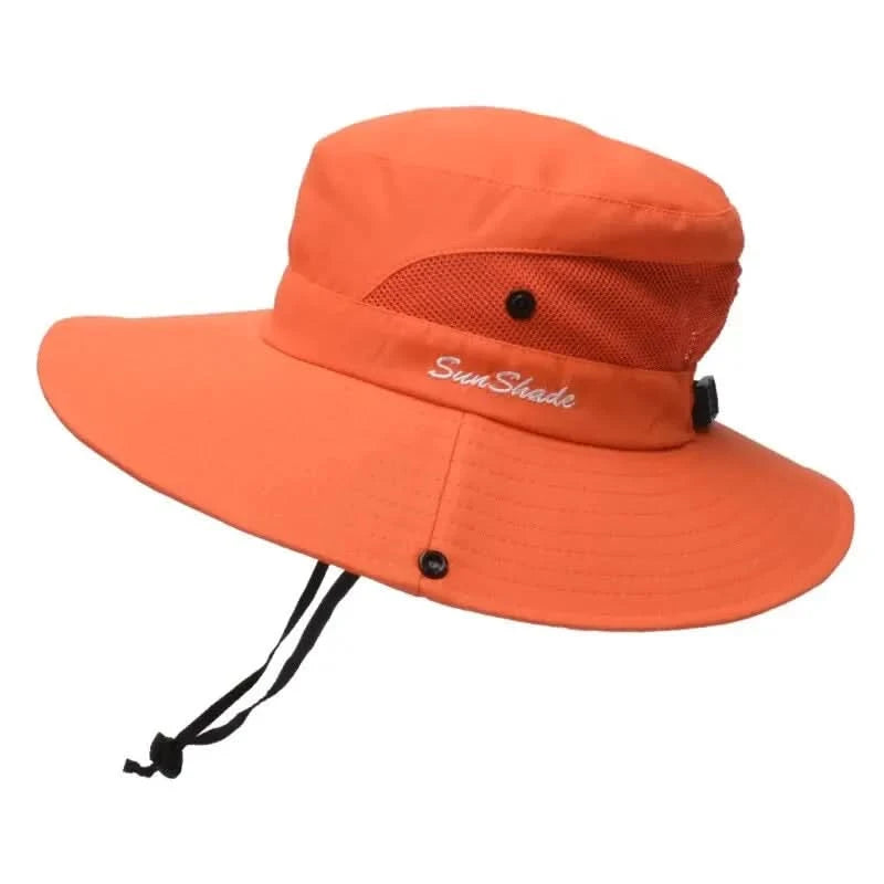 Breathable Summer Sun Hat for Women - Foldable Beach Hat with Ponytail Hole 13