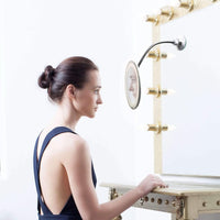 BRIGHTMIR – Miroir de maquillage LED avec lumière ultra-brillante et zoom de précision 10x