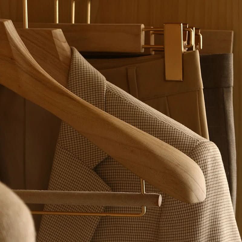 CLOSETORA - Wide Wooden Clothes Hangers for Elegant Wardrobe Organization 6