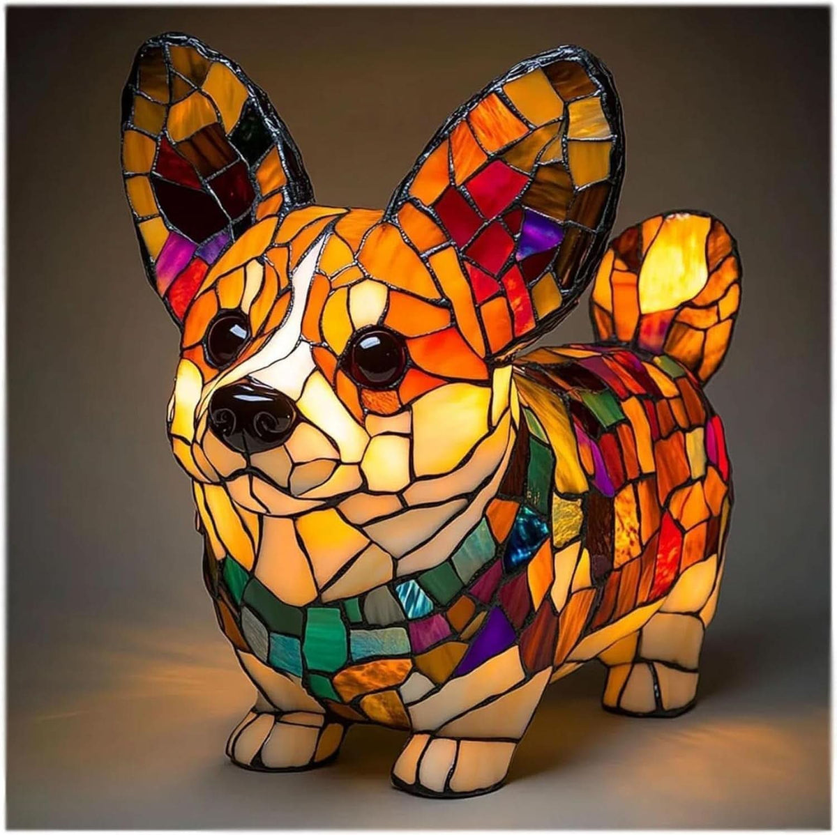 HUGPUP - Lampe de nuit LED artistique en forme de chien avec lumière d'ambiance chaude pour une déco cosy