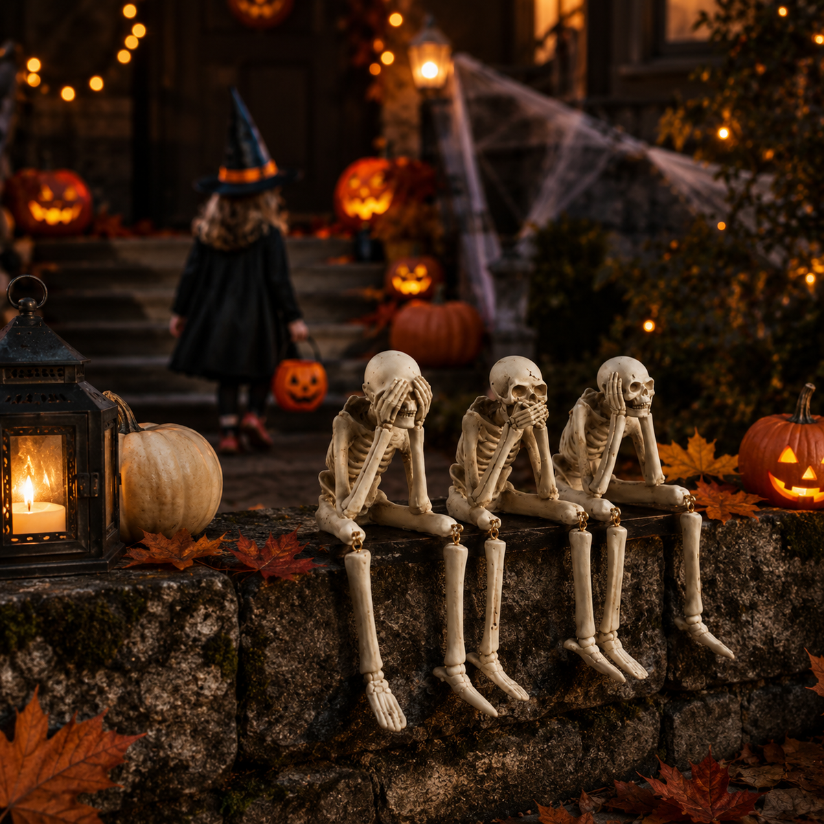 CRYPTORA – Skeleton Figurines for Mysterious Home Décor