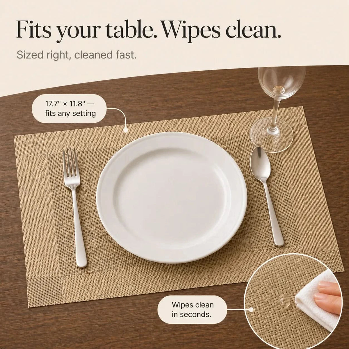 DINEFLAIR – Ψάθινα σουπλά για εντυπωσιακό στρώσιμο τραπεζιού