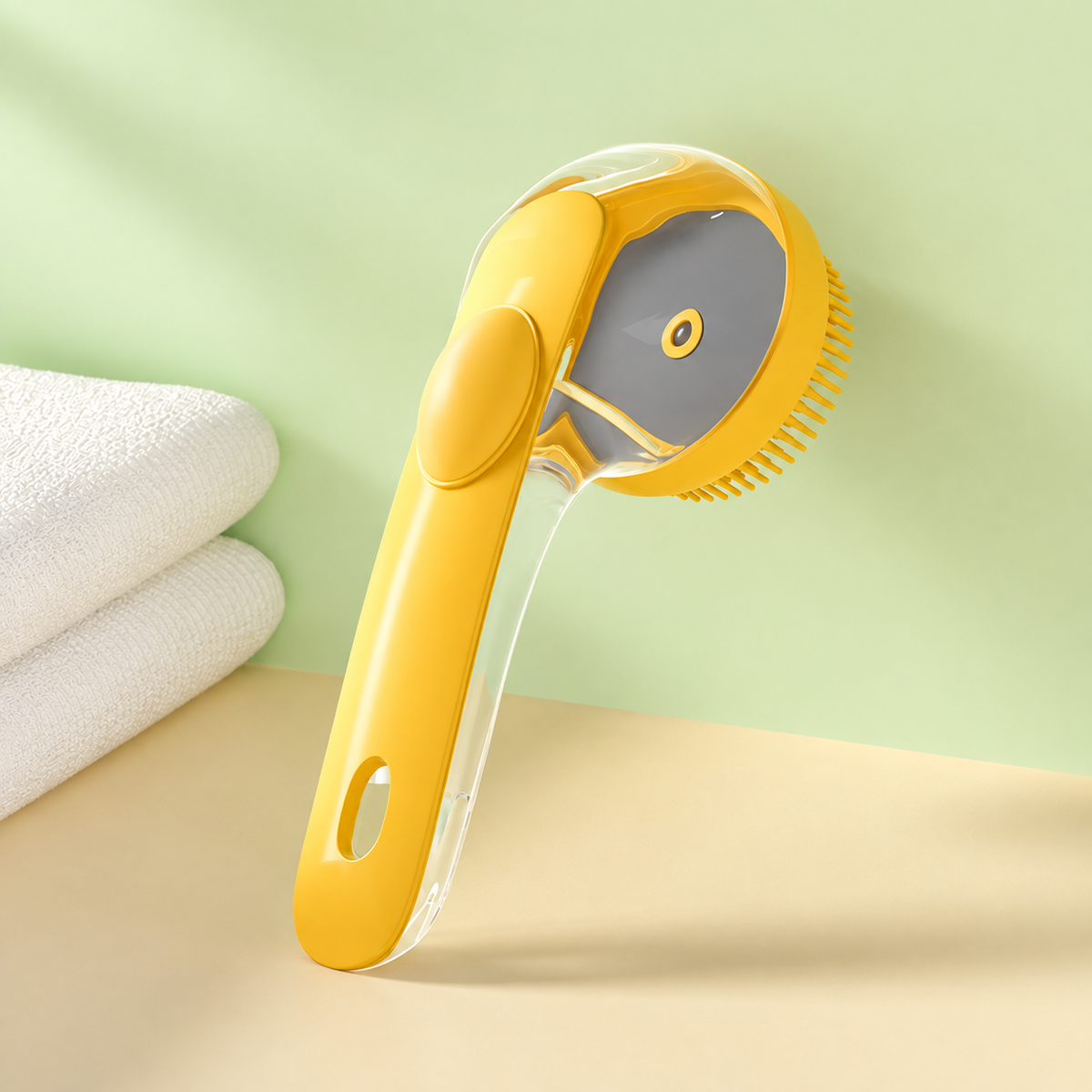 FURBLOOM – Pet Grooming Brush for Gentle Bath Time Massage
