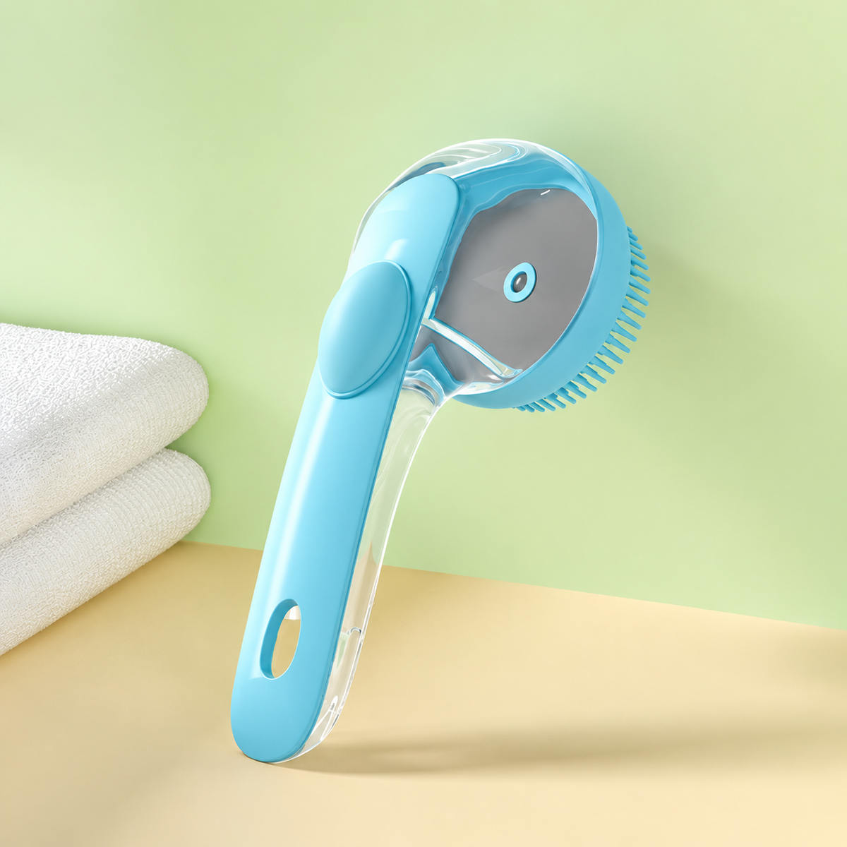 FURBLOOM – Pet Grooming Brush for Gentle Bath Time Massage