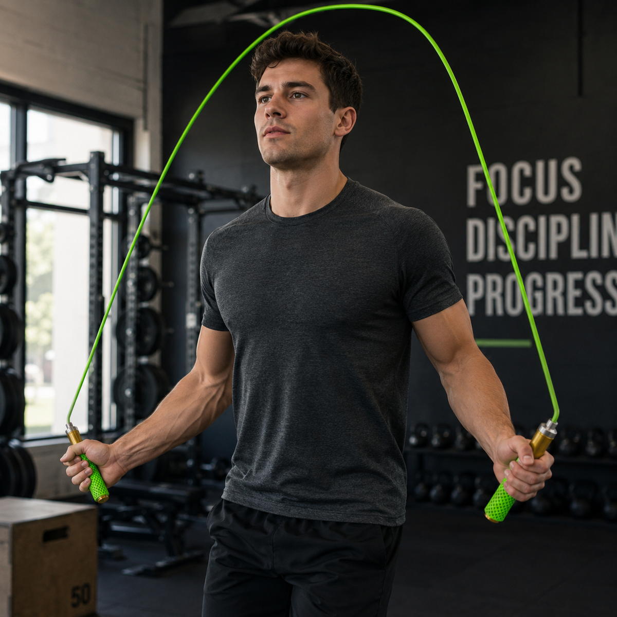 CARDIOLIVA – Verstellbares Springseil für Fitness- und Ausdauertraining