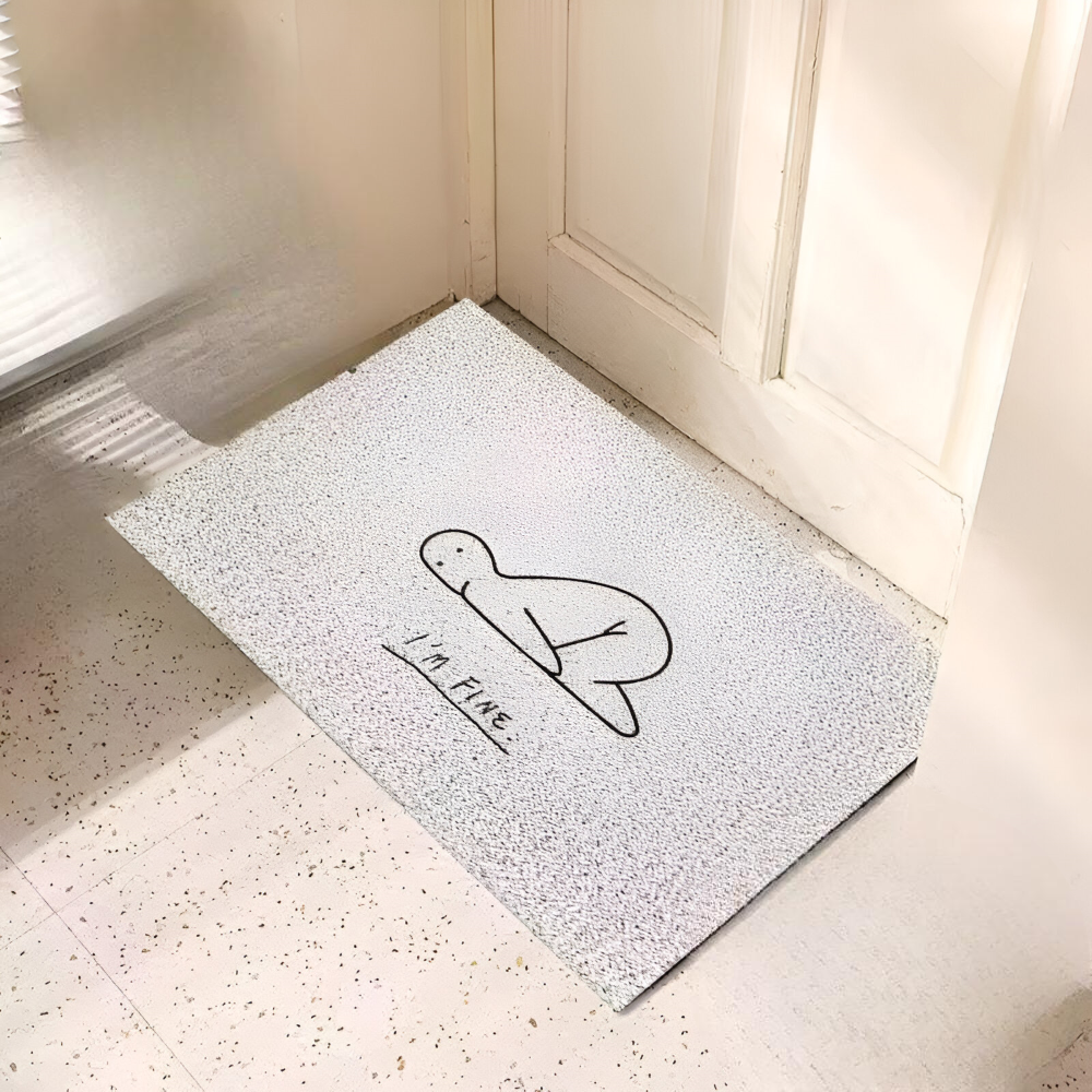 CHEERLORA – Tapete de entrada divertido para uma receção limpa e acolhedora