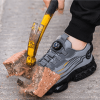 COMFISHIELD - Scarpe da lavoro ortopediche antiscivolo con supporto plantare e punta larga