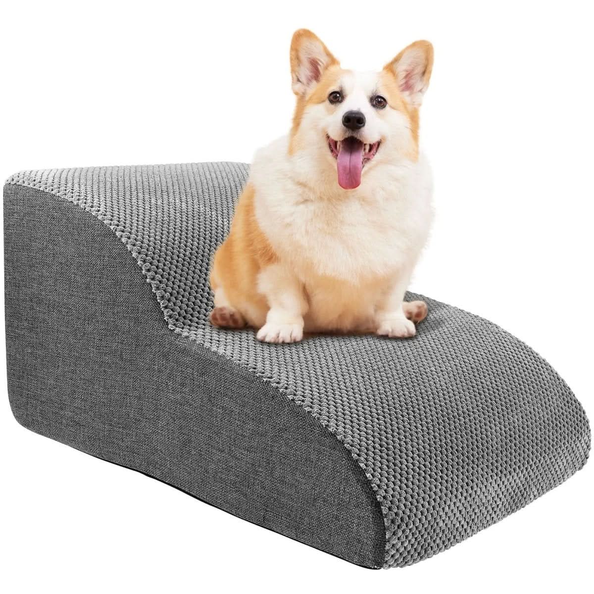 ComfyClimb - Soft Foam Dog Stairs for Bed with Non-Slip Base & Joint-Friendly Design 2