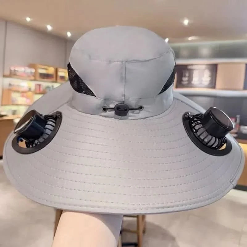 Cooling Sun Hat with Solar Powered Fan - Wide Brim Sun Hats for Men 6