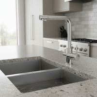 DUOFLOW - Dual Outlet Stainless Steel Sink Fauce