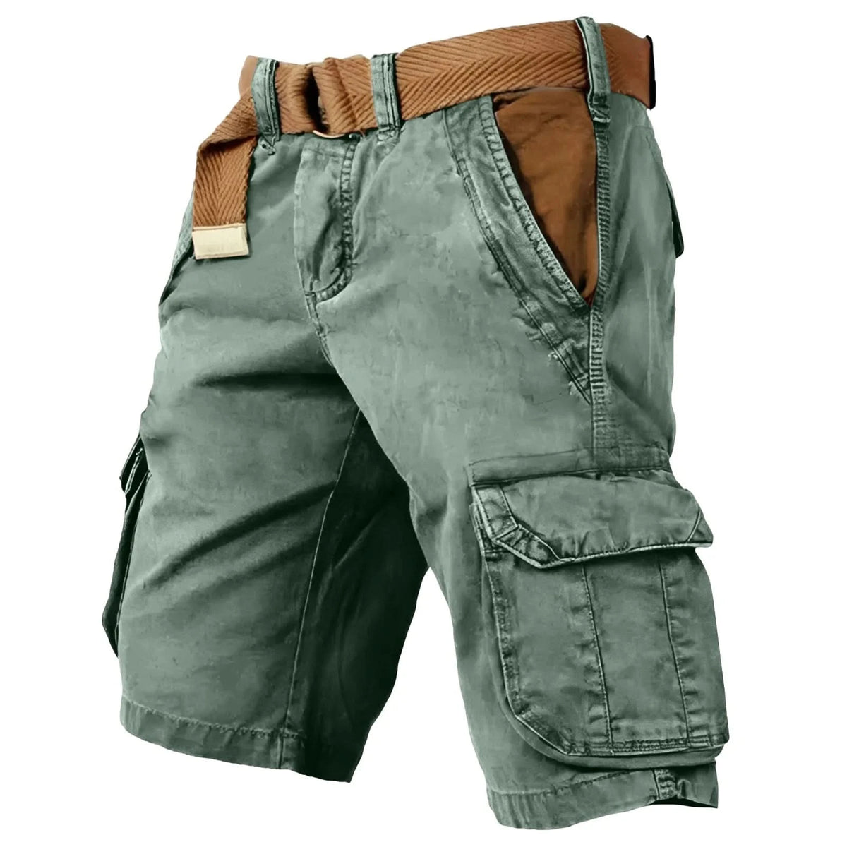 Cotton Stretch Baggy Cargo Shorts with 6 Pockets for Active Summer Days 11