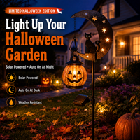 MOONGLOW – Pumpkin Garden Stake for Haunting Outdoor Ambience
