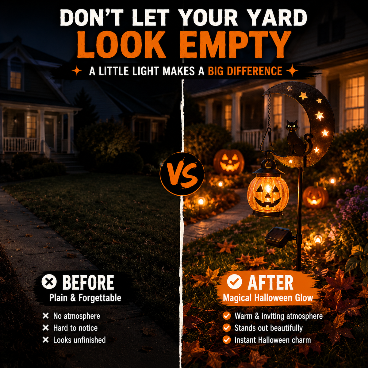 MOONGLOW – Pumpkin Garden Stake for Haunting Outdoor Ambience