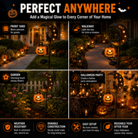 MOONGLOW – Pumpkin Garden Stake for Haunting Outdoor Ambience