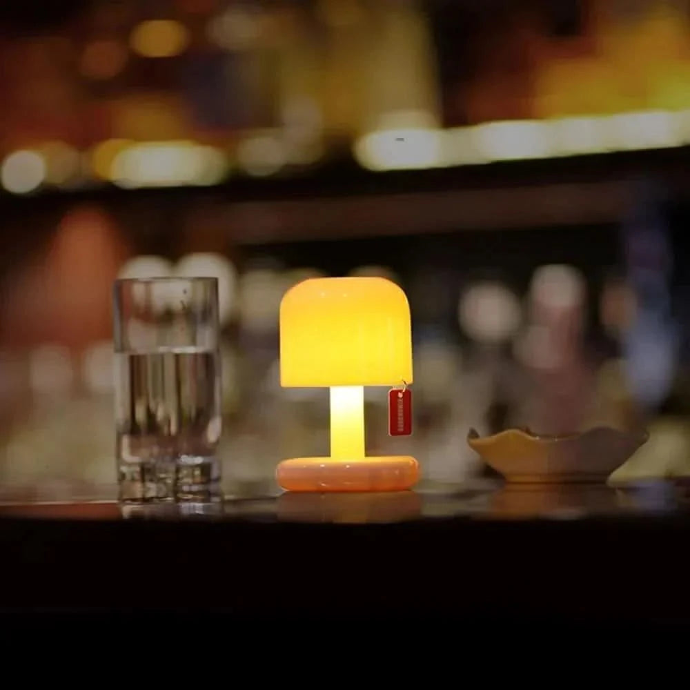 SOLENZARIA – Mini lámpara de mesa LED de atardecer para crear un ambiente cálido en el dormitorio