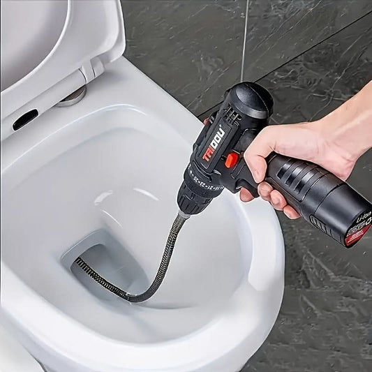 DRAINBLAST - Electric drain snake for powerful clog removal and fast pipe cleaning