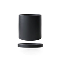 PUREPOT - Elegant white ceramic flowerpot with minimalist modern décor design