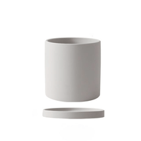 PUREPOT - Elegant white ceramic flowerpot with minimalist modern décor design
