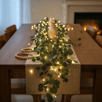 LEAFLUMORA – Leafy Fairy Light Garland for Enchanting Table Decor