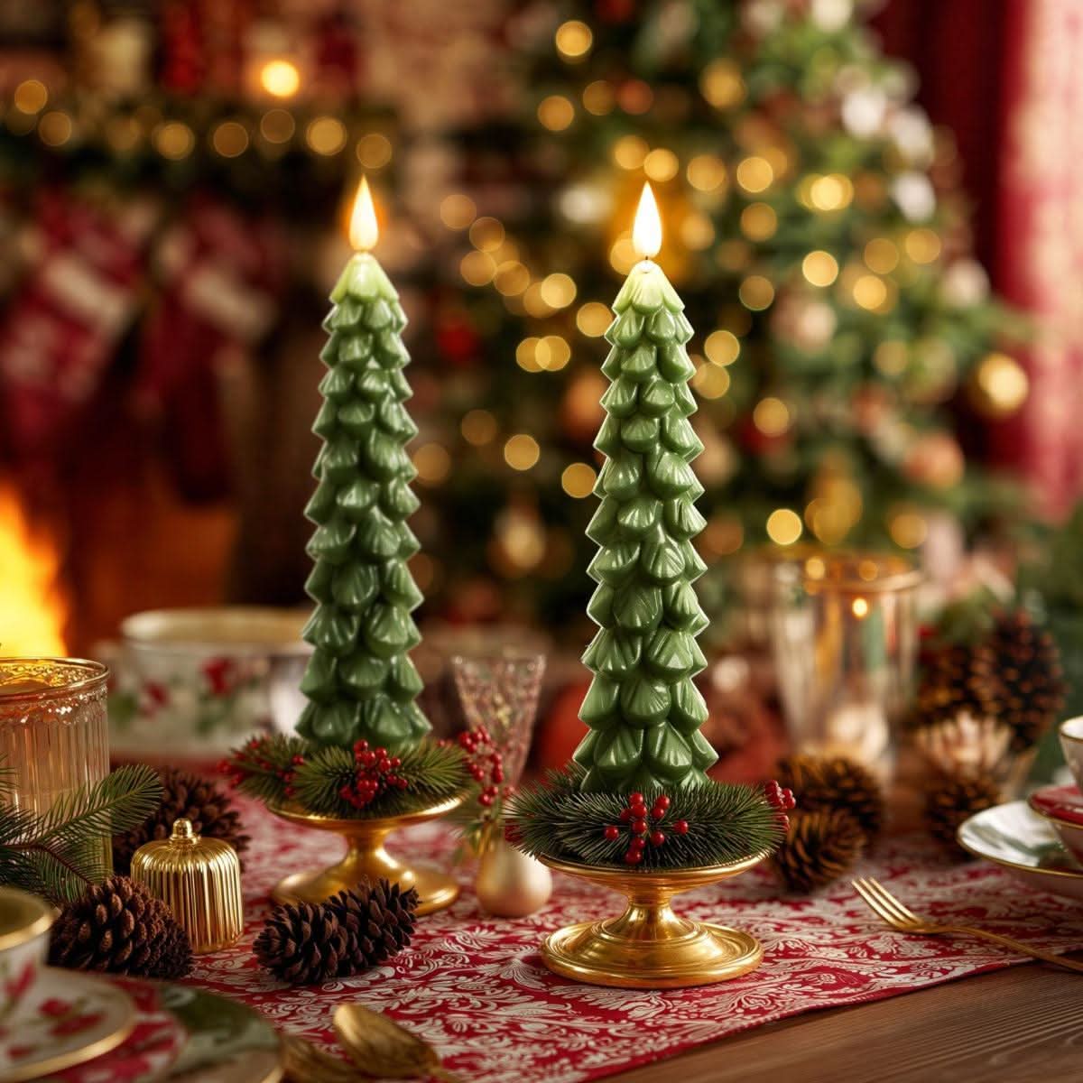 MERRIWICKIX – Flameless Candle Lights for Elegant Christmas Table Decor