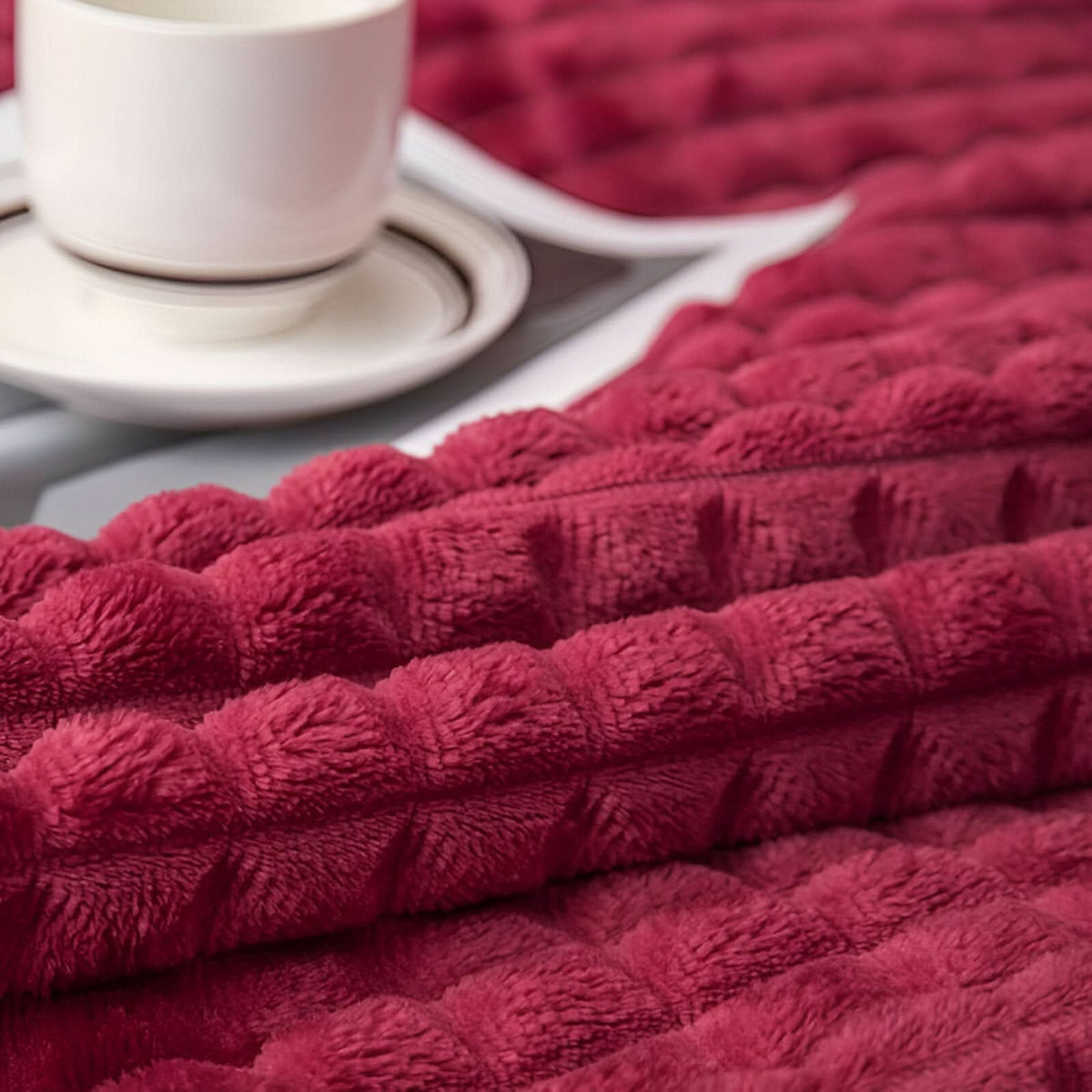 SOFTNESTLE – Manta texturizada para una relajación acogedora