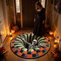 VOIDSPIRA - Alfombra de Halloween 3D con vórtice y profundidad espeluznante