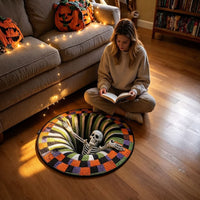 VOIDSPIRA - Alfombra de Halloween 3D con vórtice y profundidad espeluznante