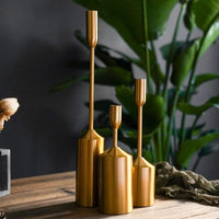 GILDEDGLOW – Gold Candlestick Set for Statement Ambience