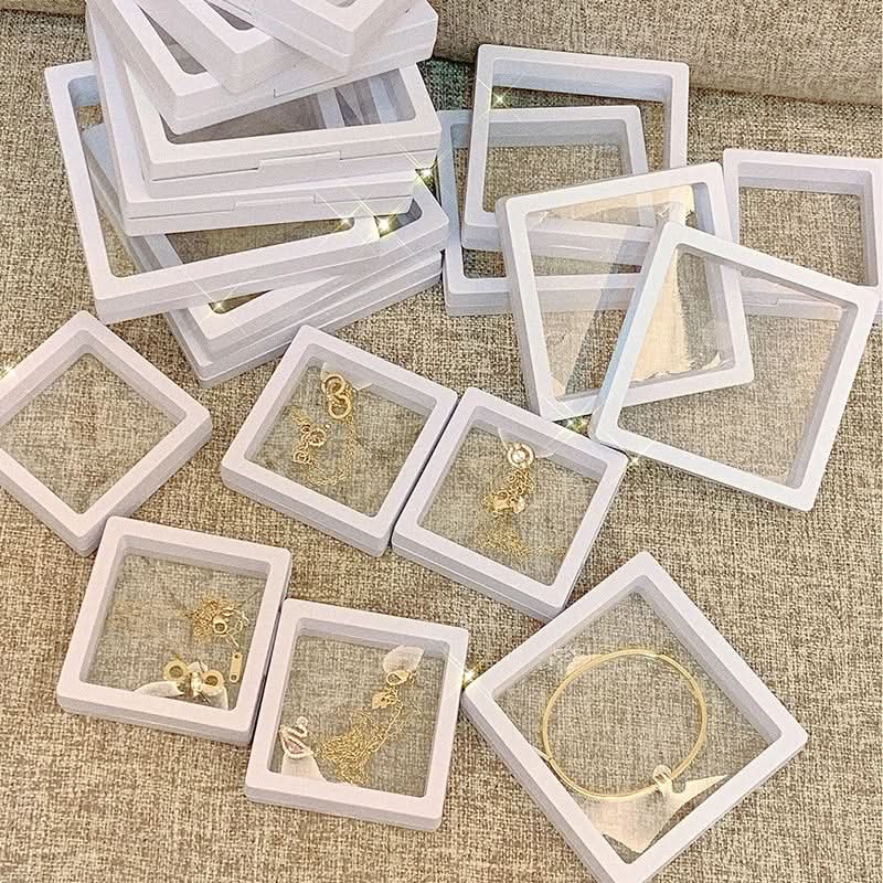 JEWELIXA – 10-Piece Floating Jewelry Display Box Set for Elegant Storage