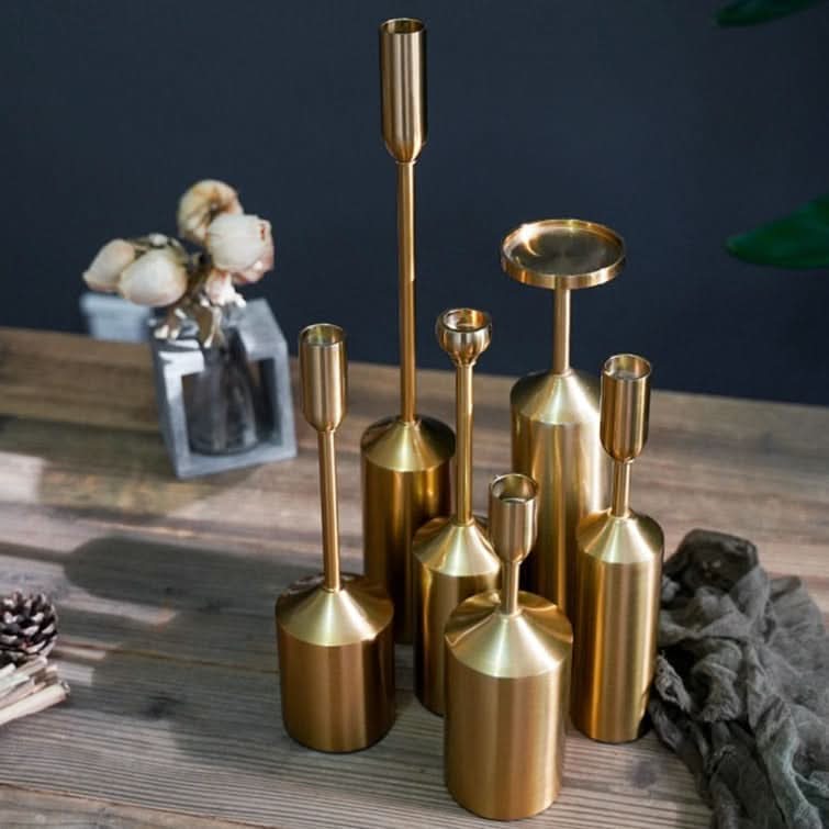 GILDEDGLOW – Gold Candlestick Set for Statement Ambience