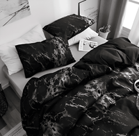 LUXMARVELIX – Juego de cama con diseño de mármol para dar un toque sofisticado al dormitorio