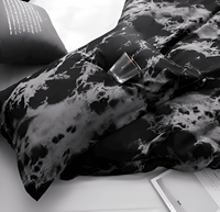 LUXMARVELIX – Juego de cama con diseño de mármol para dar un toque sofisticado al dormitorio