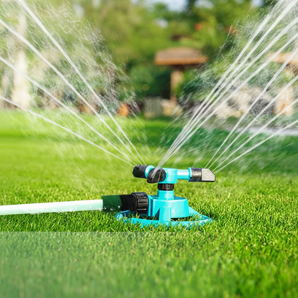 IRRIGAFLOW – Rotating Sprinkler for Consistent Lawn Water Coverage