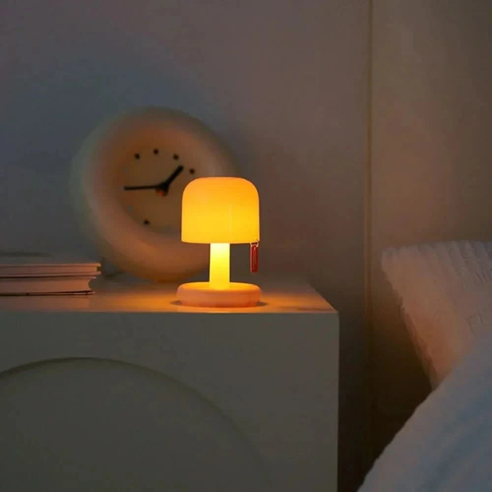 SOLENZARIA – Mini lámpara de mesa LED de atardecer para crear un ambiente cálido en el dormitorio