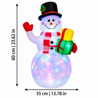 YULEGIFTELIA – Christmas Light-Up Snowman for Enchanting Festive Yards