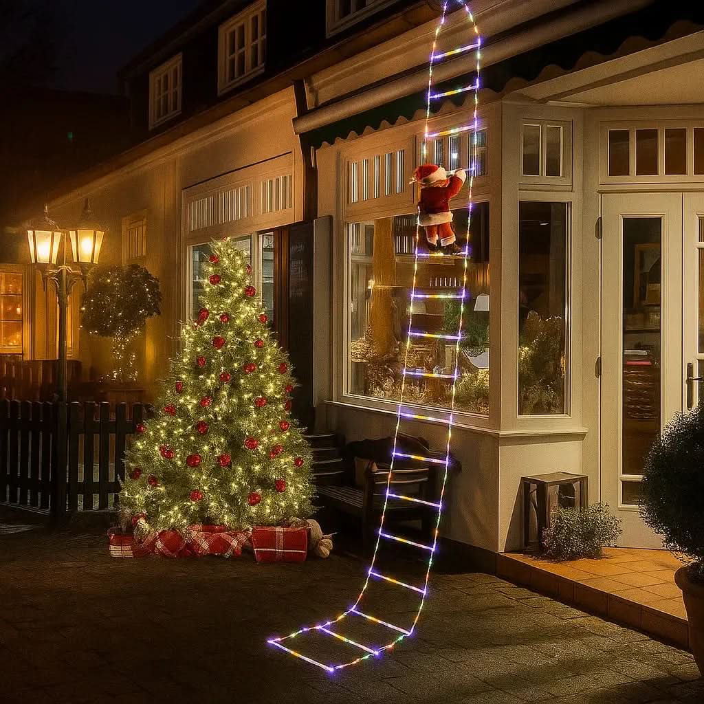 MERRAVIXA – Decorative Climbing Santa Light for Magical Christmas Charm