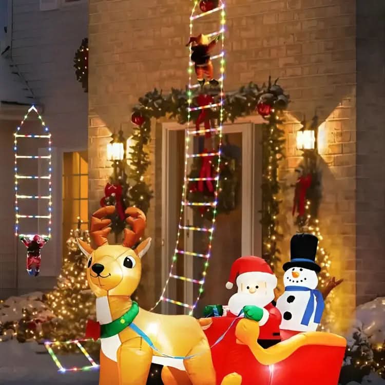 MERRAVIXA – Decorative Climbing Santa Light for Magical Christmas Charm