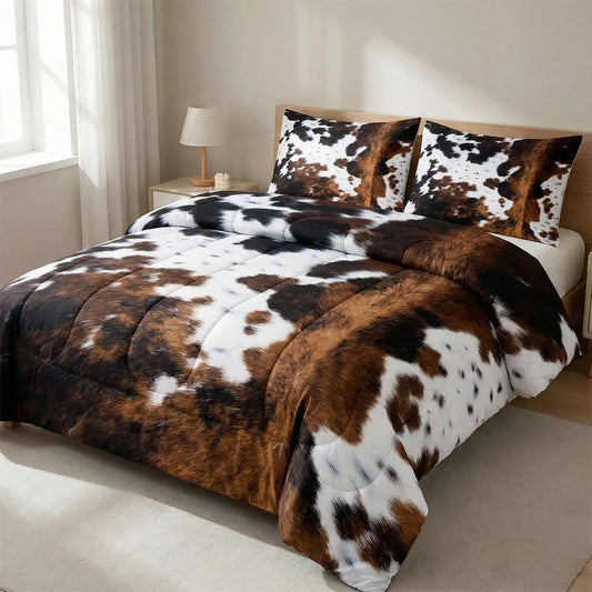 MOOSELIXA – Cow Print Blanket Set