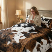 MOOSELIXA – Cow Print Blanket Set