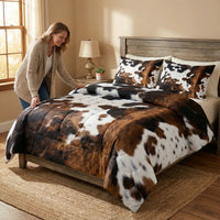MOOSELIXA – Cow Print Blanket Set