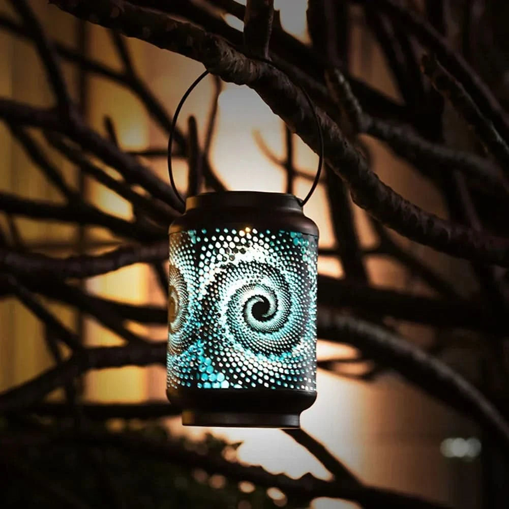 TWIRLGLEAM – Lanterna solare da giardino a spirale per un’atmosfera calda all’aperto