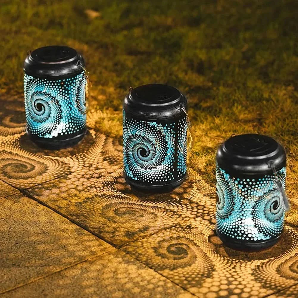 TWIRLGLEAM – Lanterna solare da giardino a spirale per un’atmosfera calda all’aperto