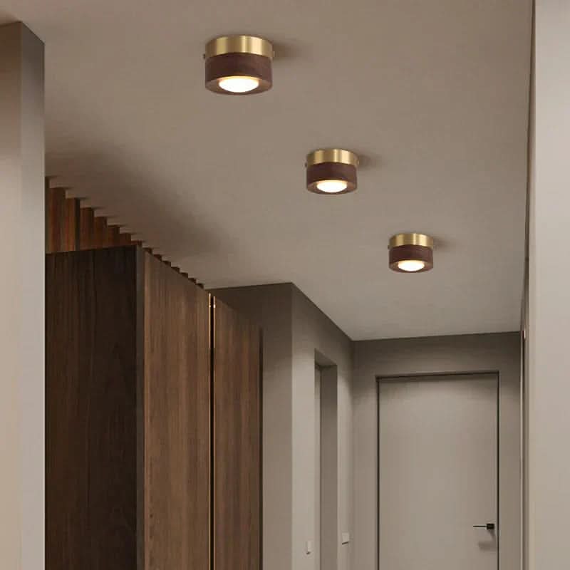 Walnora - Luz de Teto LED em Nogal