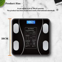 FITTRACK - Báscula inteligente para peso corporal con pantalla LCD para monitoreo diario de salud