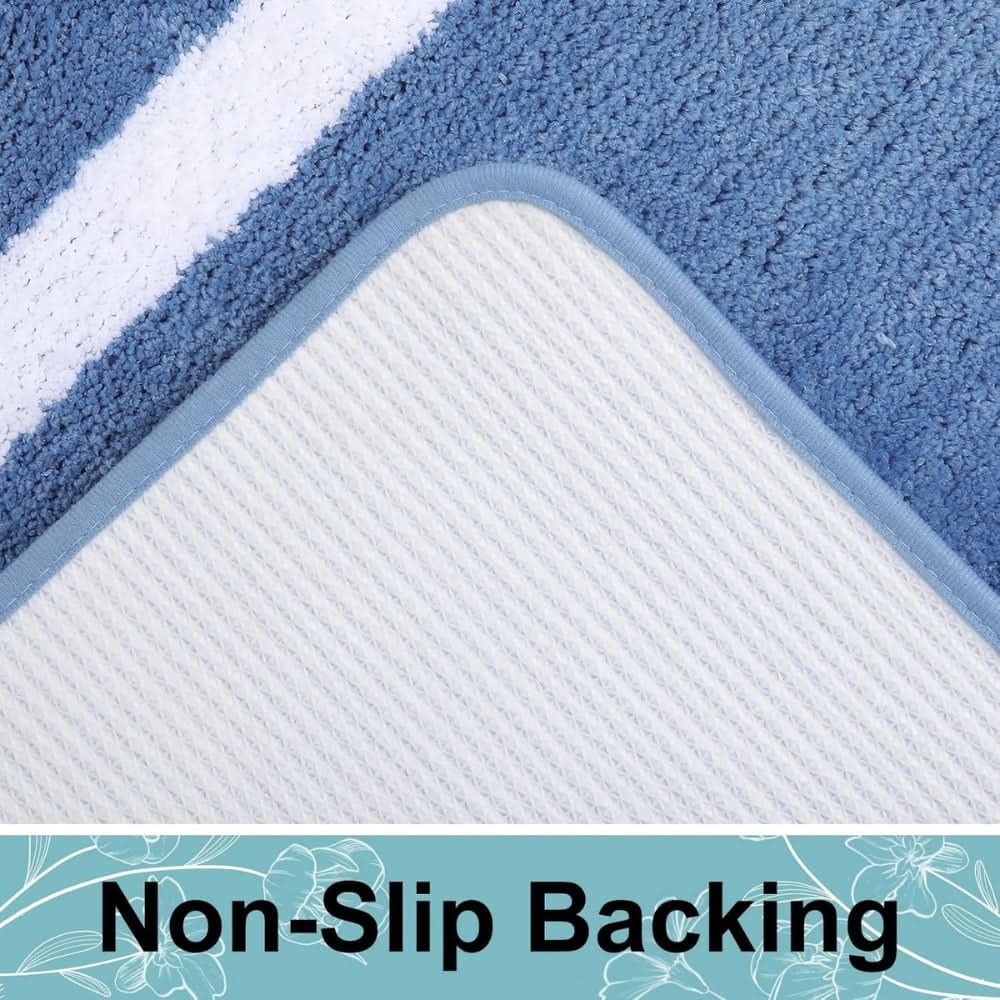 SOFTFOOT - Non-slip microfiber bath mat for soft, safe, and comfortable bathroom floors